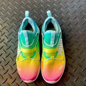 Puma kids slip on multi color sneakers